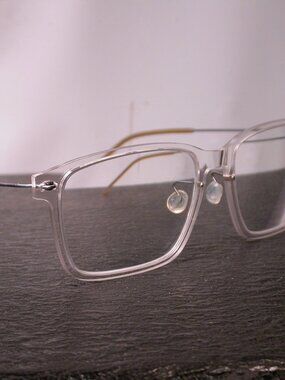Lindberg Crystal Clear Wire Titanium Eyeglasses Frames Made in Denmark